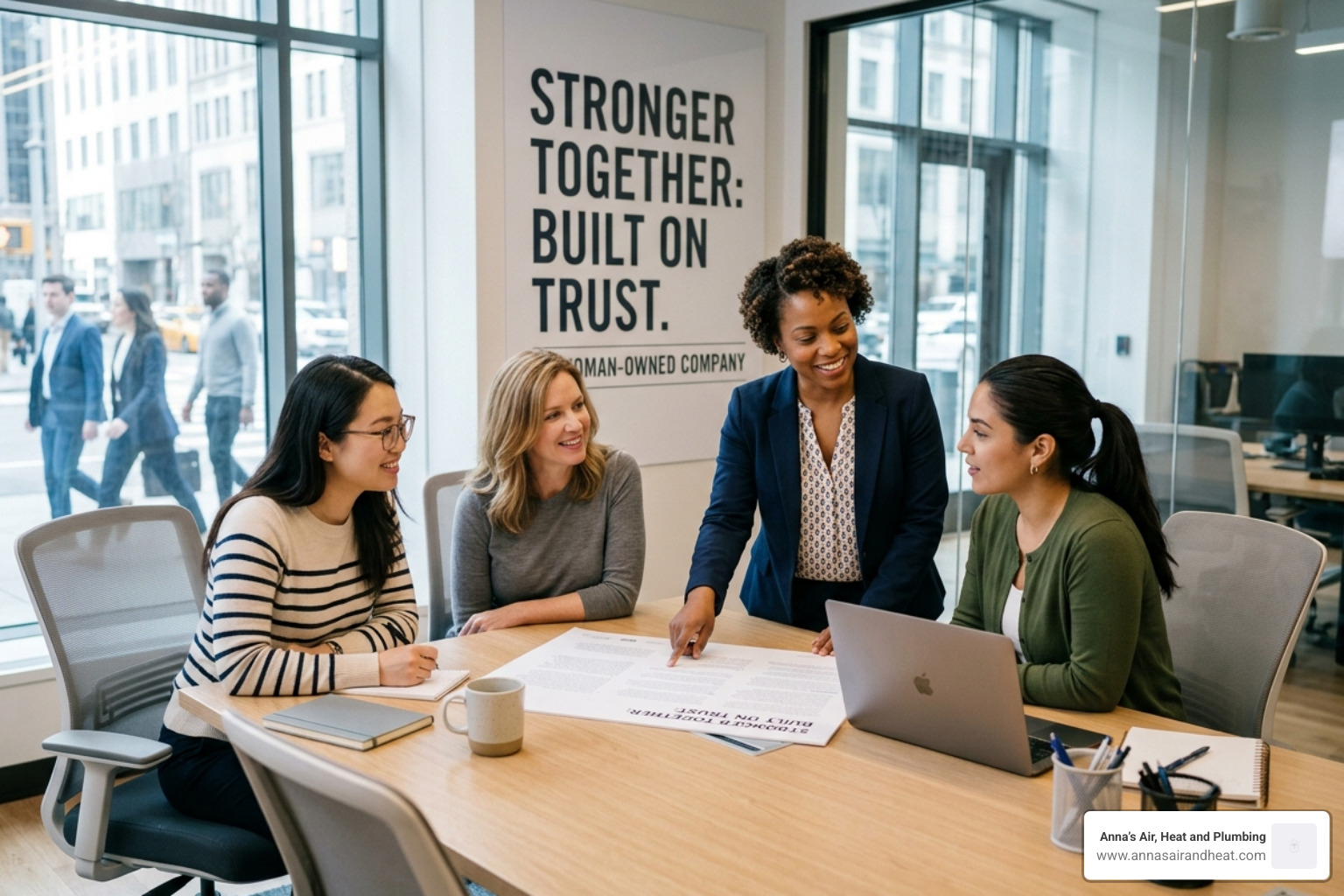 how a woman owned company builds trust differently